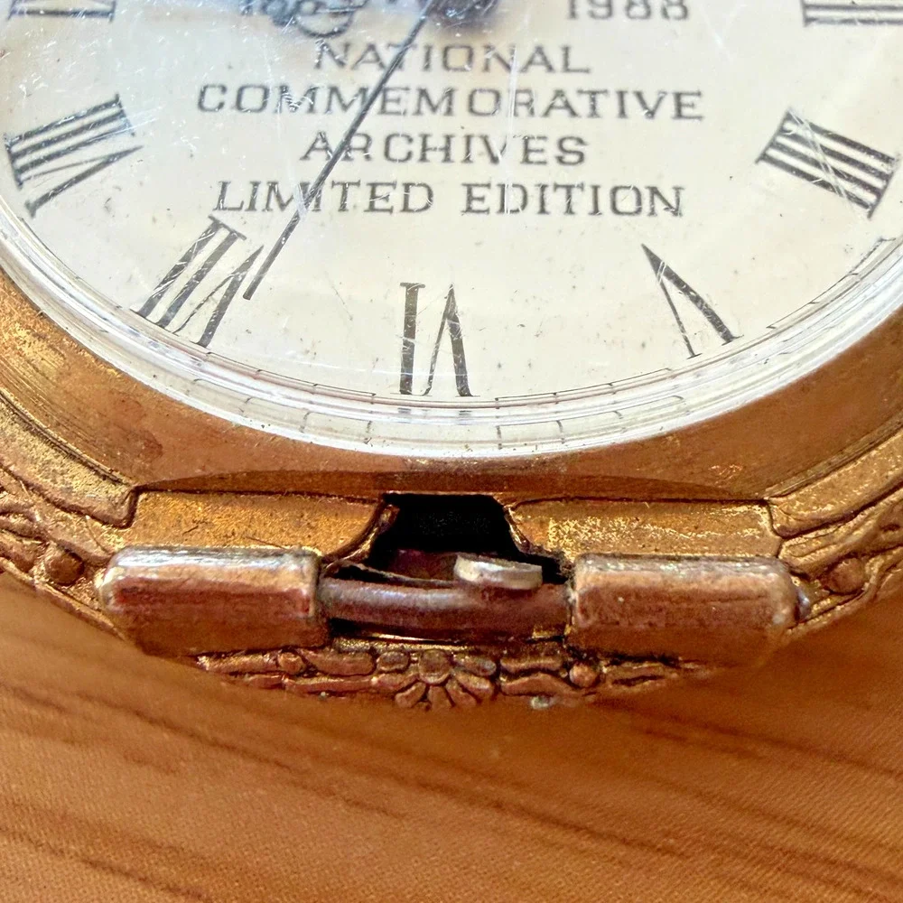 1988 Gettysburg Pocket Watch Civil War Commemorative Archives LE Quartz Untested
